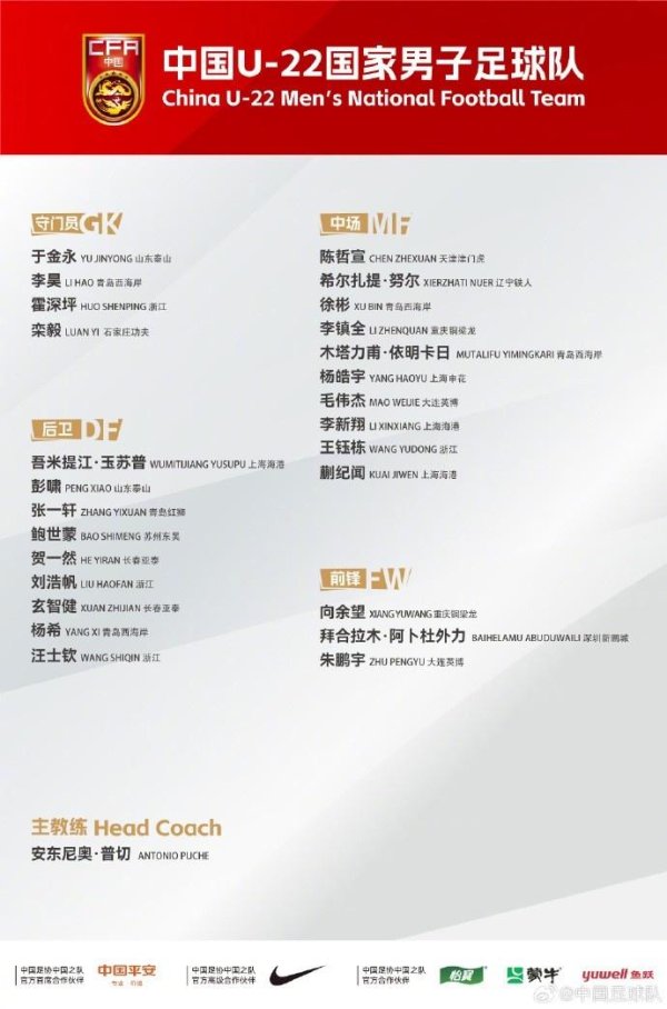 东体: 足协要求U23亚预赛“一定出线”, U22国足压力不