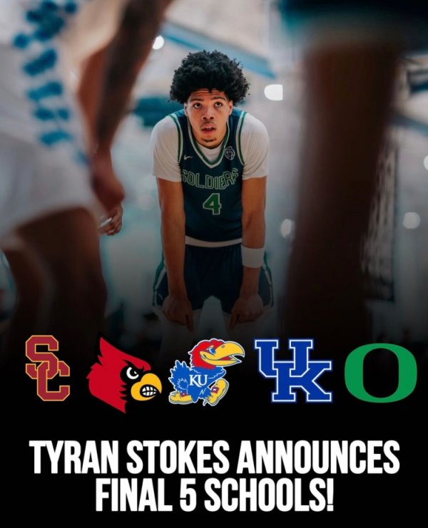 26届全美第一！斯托克斯公布5个最终择校名单：俄勒冈&