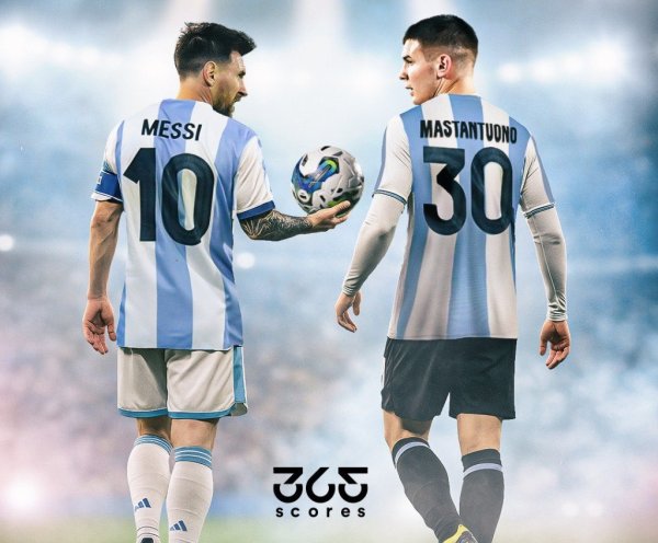 阿根廷6月世预赛名单：梅西领衔 17岁马斯坦托诺首次入选