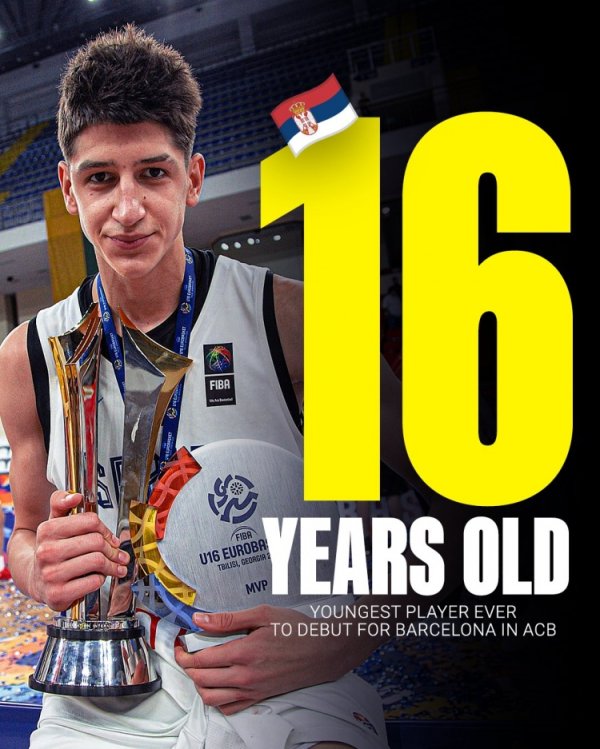 16岁你在干嘛？巴萨小将打破记录   成队史西篮甲最年轻出场球员